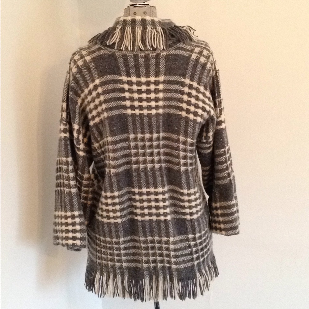 S Vintage Faribo Wool Plaid Blanket Coat Jacket 🐰 - Picture 3 of 6